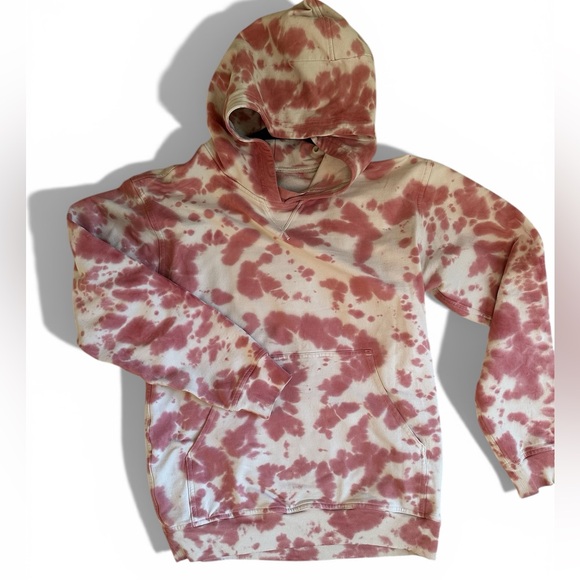 LuluLemonTie-Dye Hoodie in Pink and Cream - Picture 2 of 4